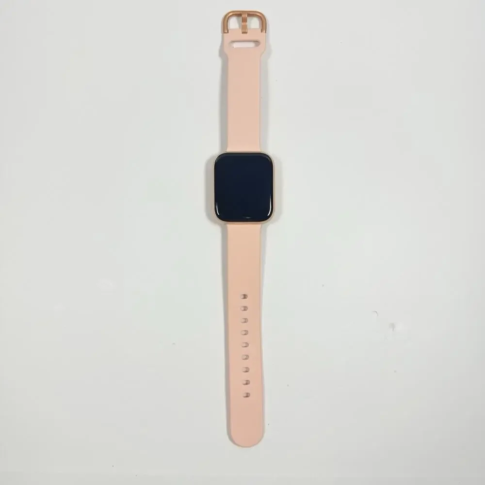 iTouch Wearables Air 3 Smartwatch Fitness Tracker Rose Gold Rubber Band